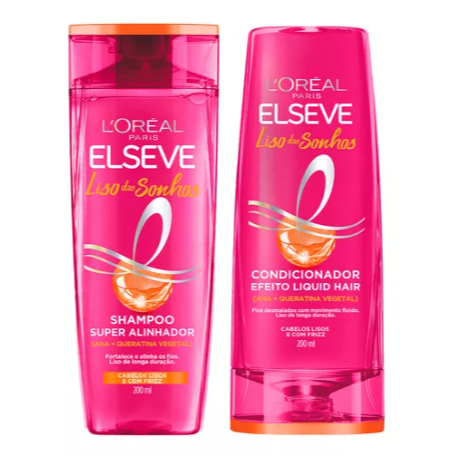 Elseve - Kit Shampoo200ml + Condicionador 200ml Efeito Liquid Hair