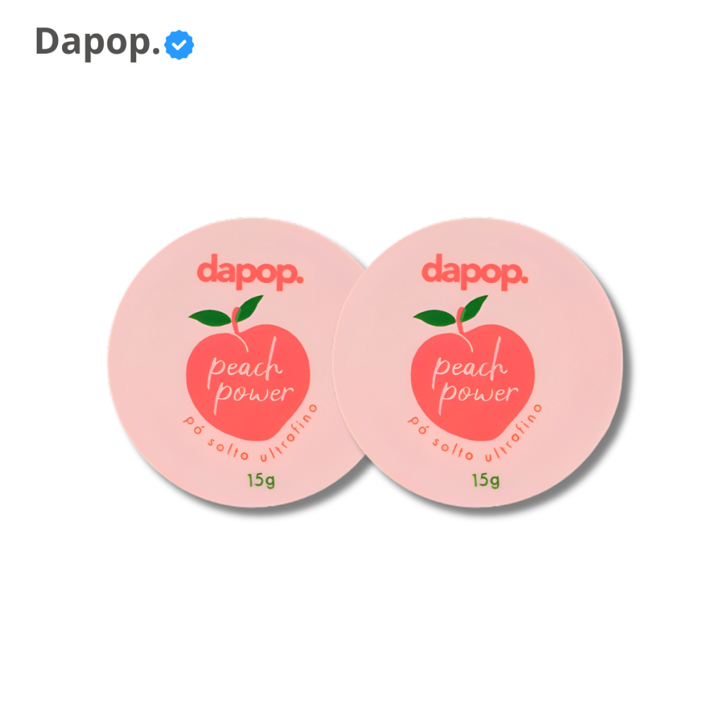 Kit 2 Pó Solto Facial Peach Pêssego - Dapop
