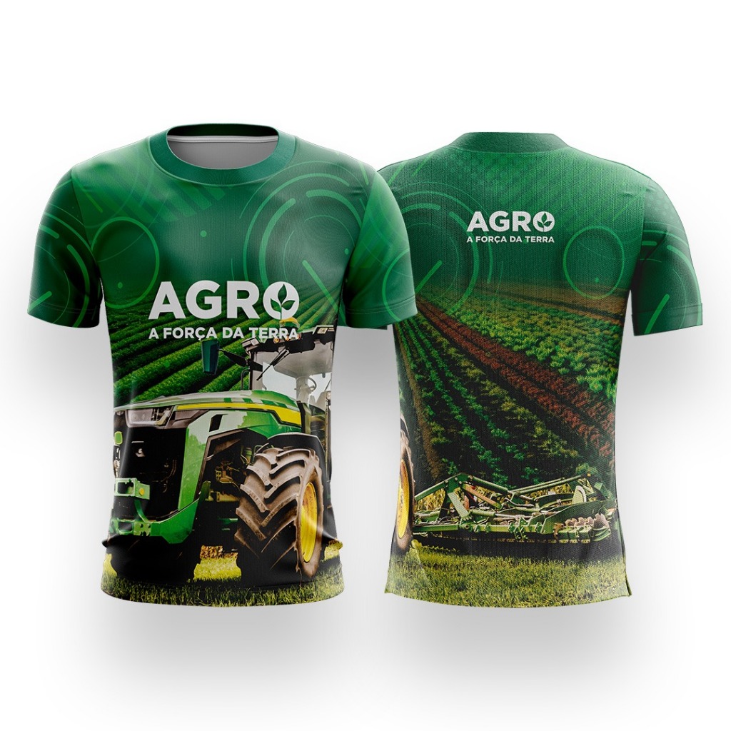 Camisetas Agro Diversos Modelos - Roça Agropecuária Agronegócio Zootecnia - DryFit Premium
