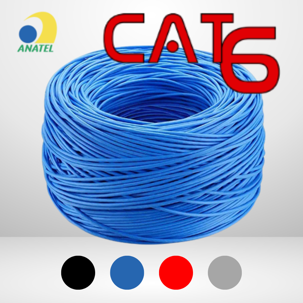 Cabo de Rede Cat6 100 Metros Lan Condutti Homologado Anatel