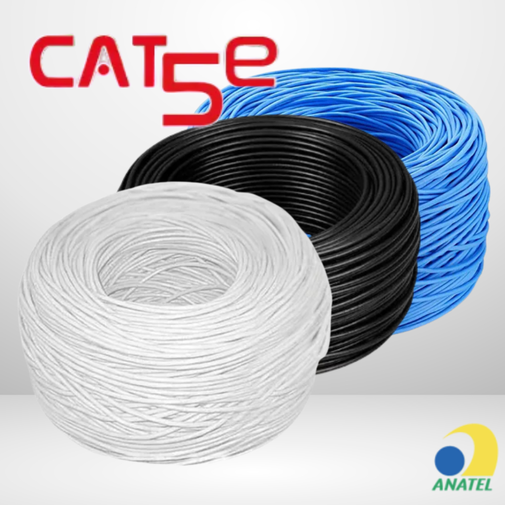 Cabo de Rede Cat5E 30 a 100 Metros Condutti Homologado Anatel Lan e CFTV
