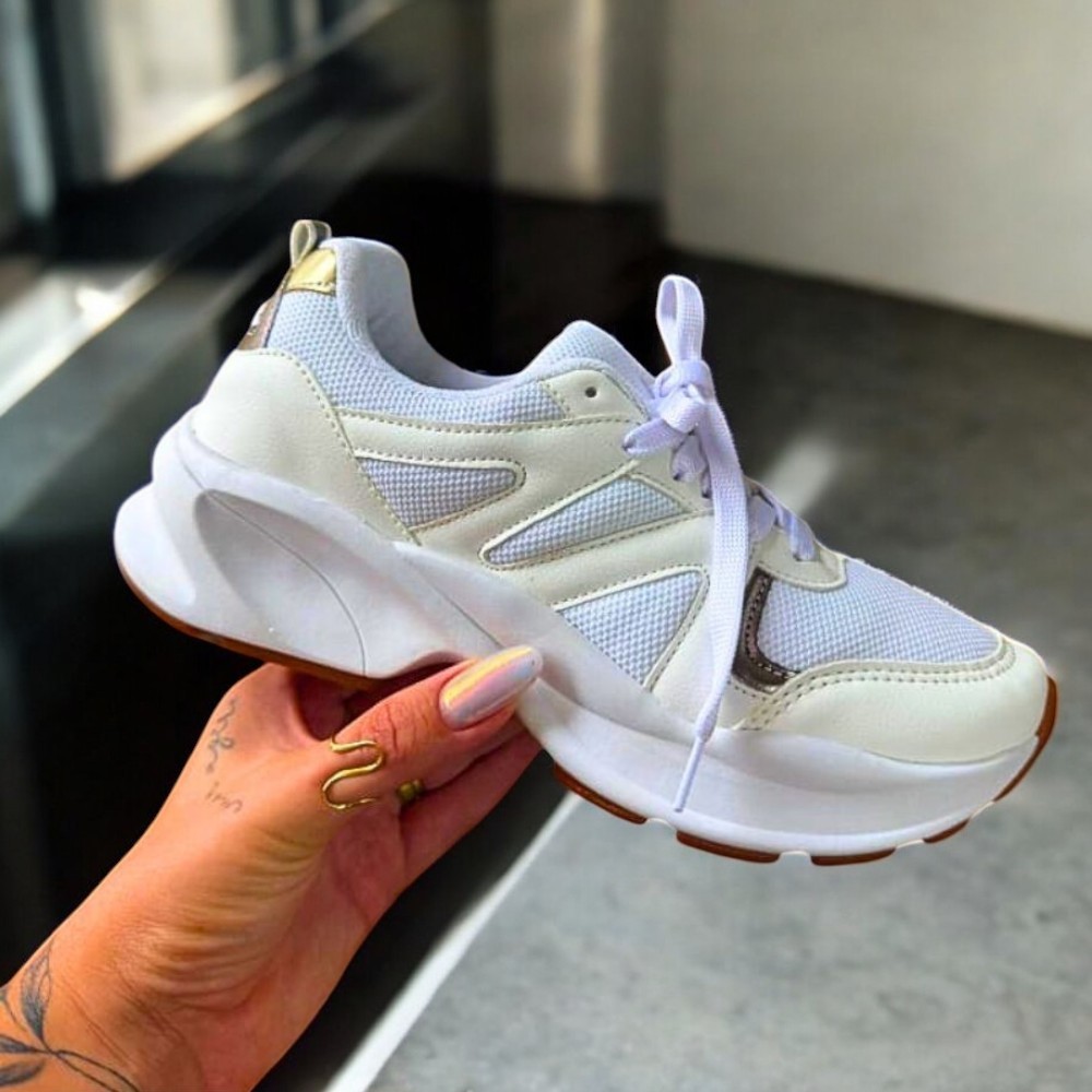 Tênis Plataforma Feminino Casual Confortável Ideal Para Corrida Treino Griffe Premium Envio Imediato