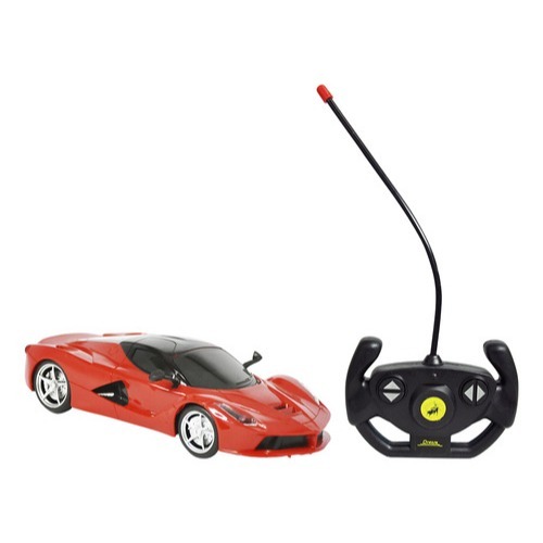 Carrinho De Controle Remoto Ferrari Vermelha Cor Viva Luxo