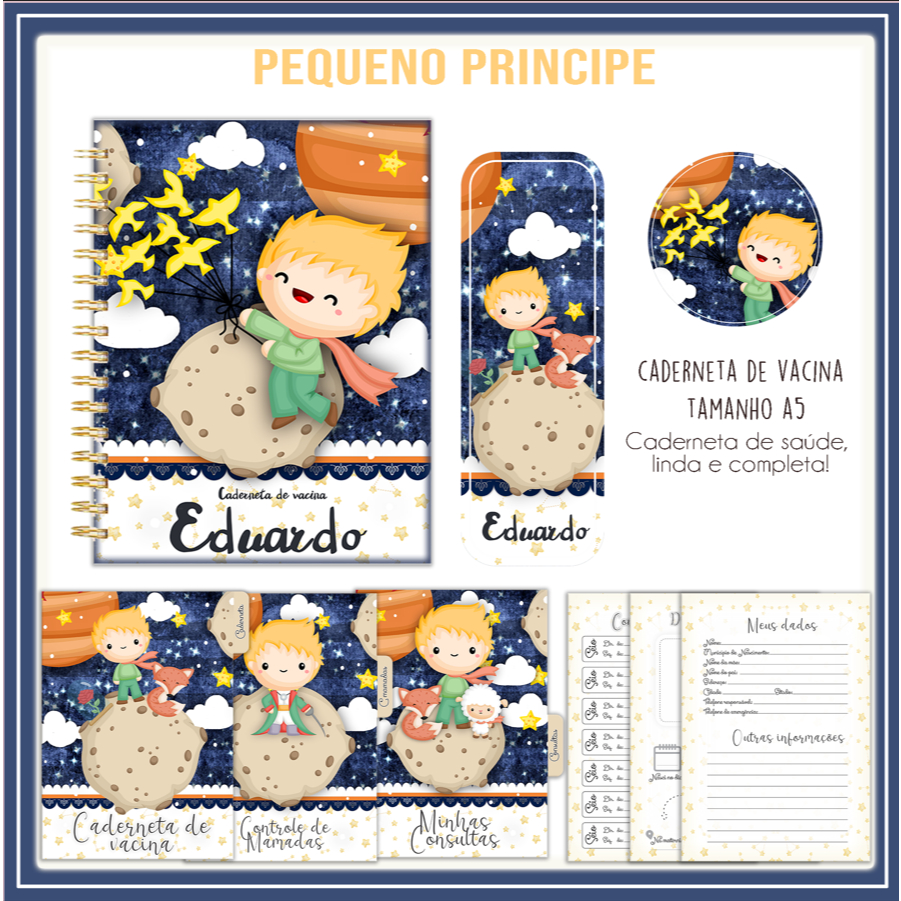 Caderneta de vacina Pequeno Príncipe