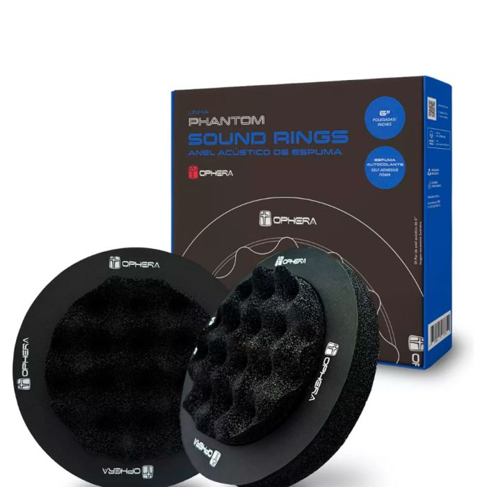 Par Anel acústico Phantom sound rings espuma adesiva 6,5''' - Ophera