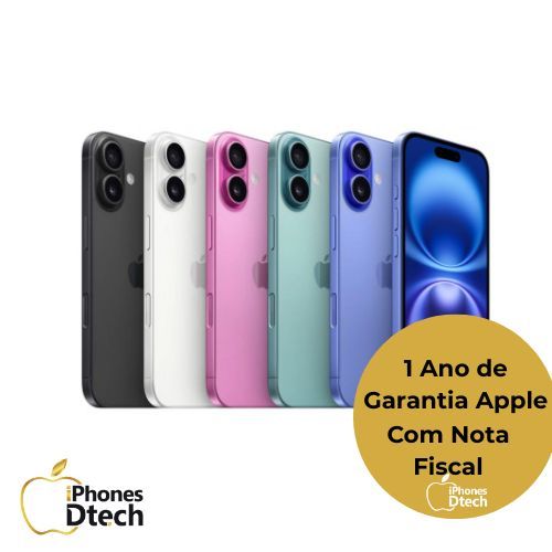 Celular iPhone 16 128GB Original Novo Lacrado com Garantia Apple de 1 ano