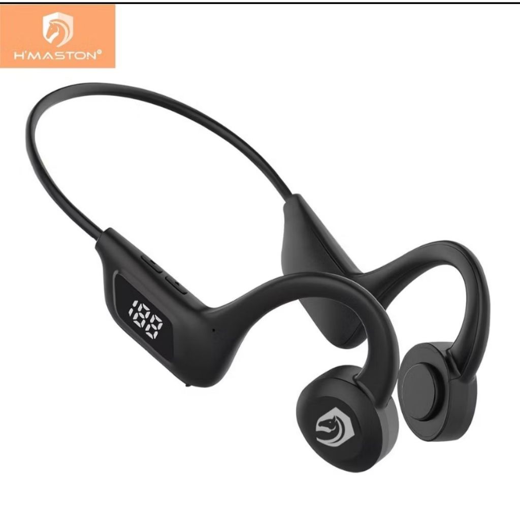 H'maston F921 Fone Ouvido De Condução Area Esportivo Bluetooth V5.2 Neckband Earflex em Oferta na Shopee