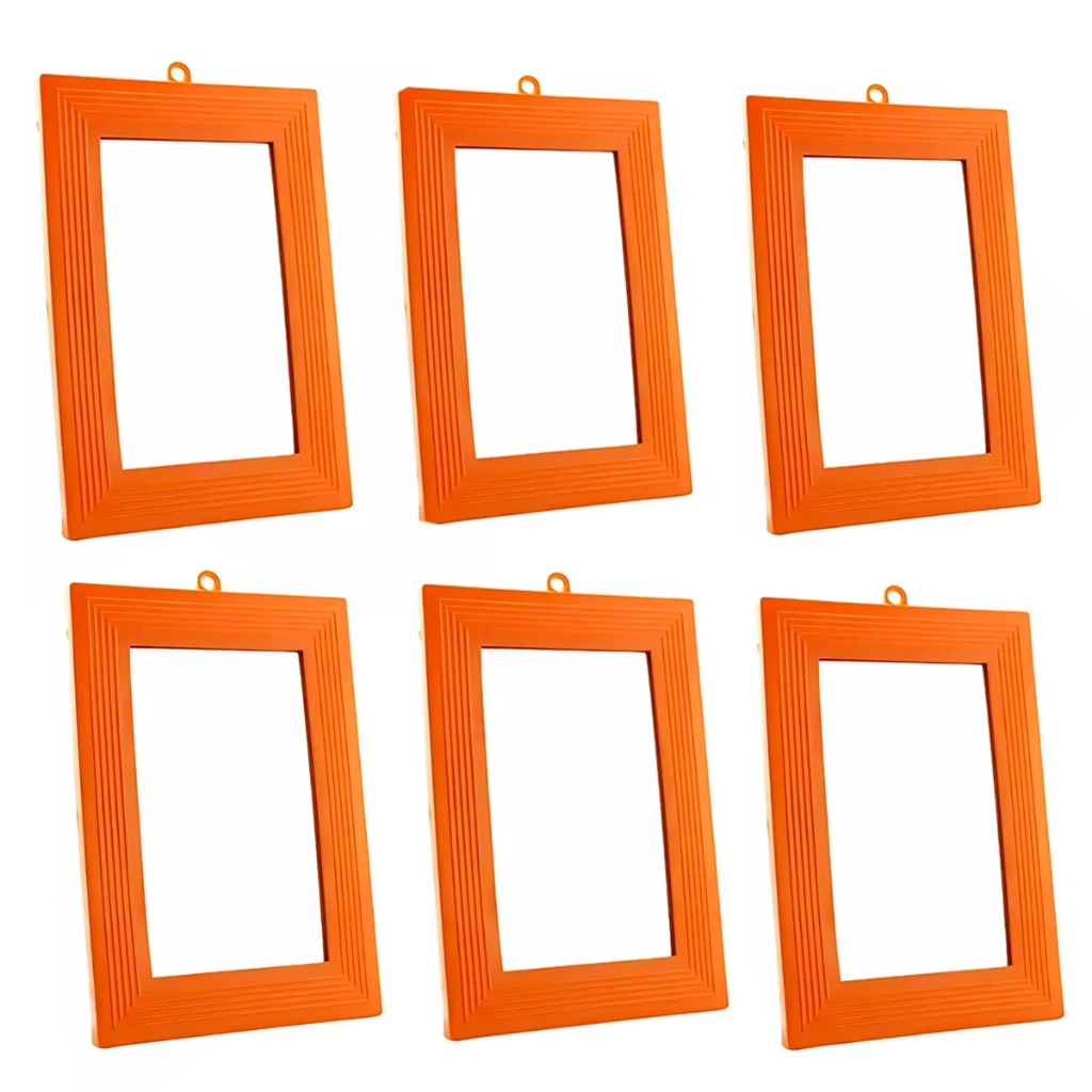 Espelho N 14 kit 6 Pçs Moldura Plastico Barbearia 14 x 20 cm em Oferta na Shopee