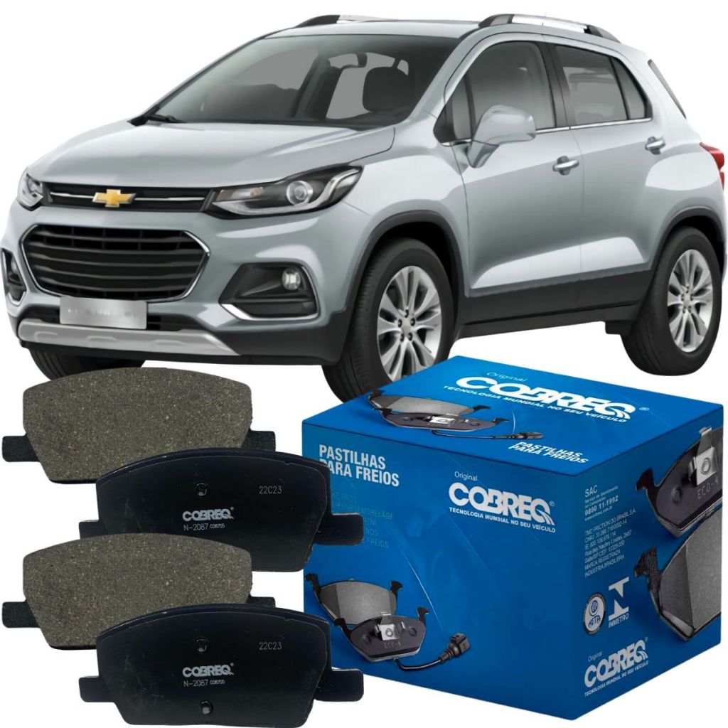 Pastilha de Freio Dianteira Original Cobreq Tracker 1.4 16v 2018 a 2024