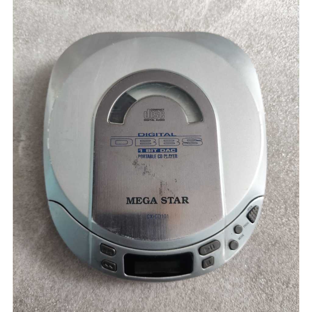 Discman Megastar CD portátil Compact Disc DBBS. CX-CD101