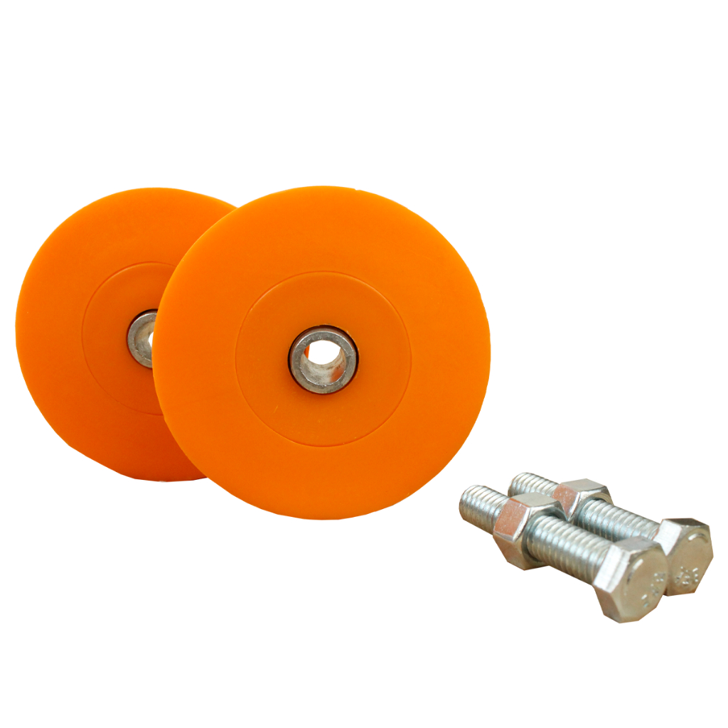 Roldana De Nylon P/ Portão Maciça 2 Pol 50mm Cava U 1 Par em Oferta na Shopee