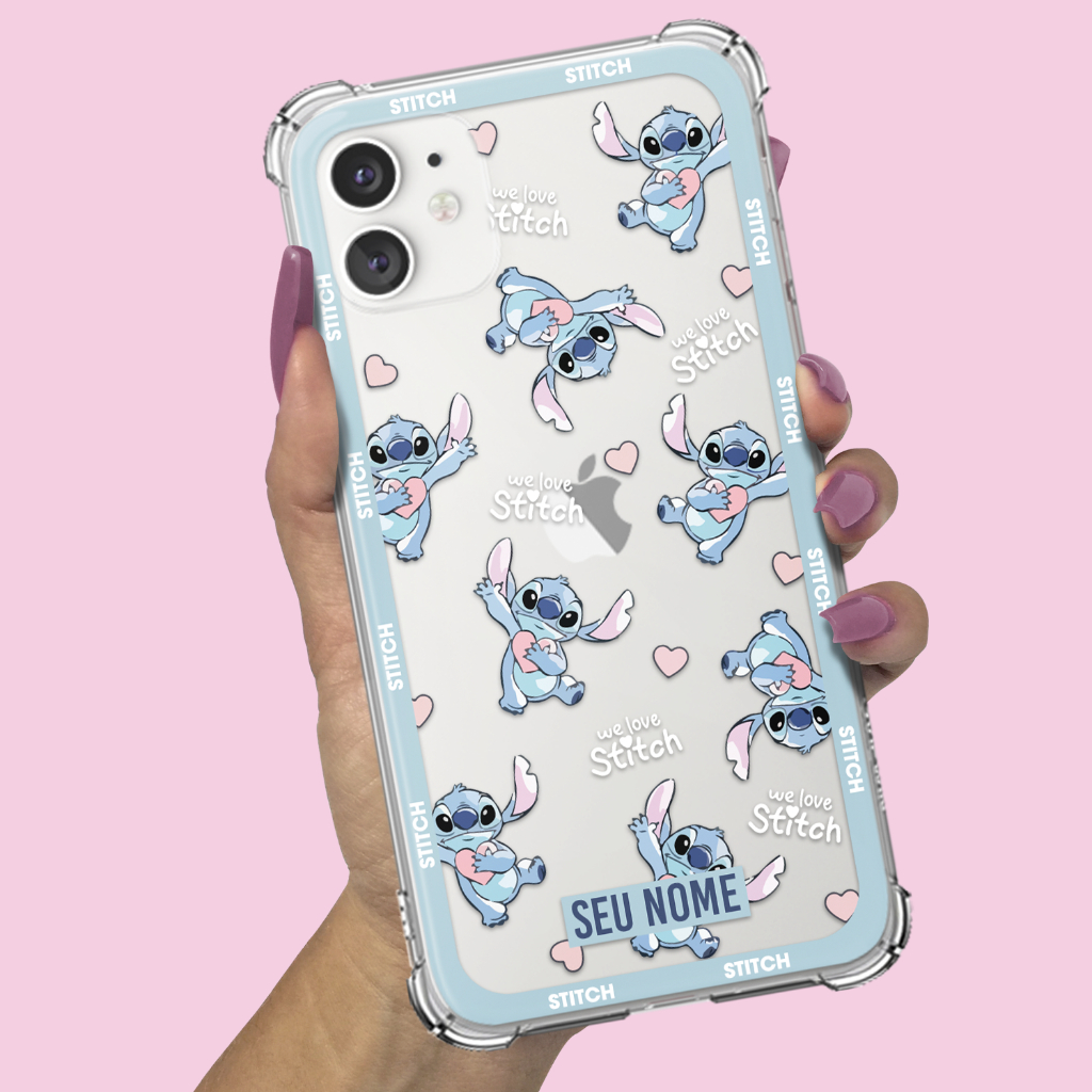 Capa Capinha para Samsung Galaxy A01 A02 A03 A03s A03 Core A04 A04s A04e A05 A05s A06 Personalizada  Stitch 27