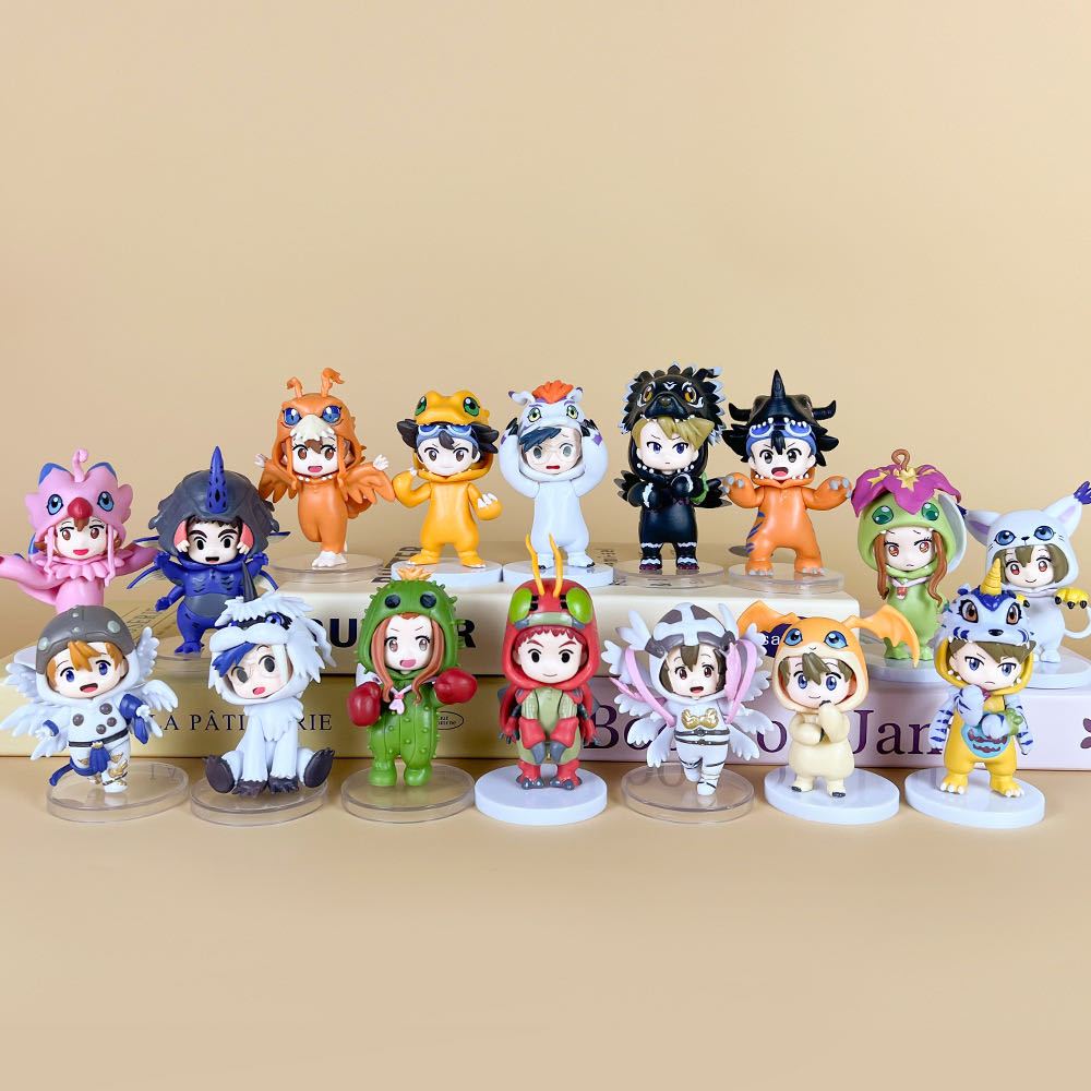 Boneco Digimon Figure de Ação Decoração Anime Miniatura Action Figure Takaishi Takeru/Yagami Taichi /Yagami Taichi