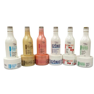 Kit Capilar Dona Linda 12 Itens 300ml – Cronograma Completo Shampoo e Máscara em Oferta na Shopee