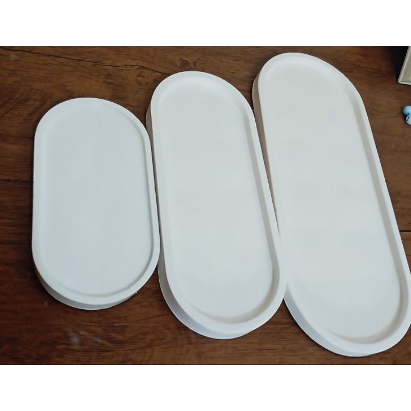 Bandeja decorativa, feita com concreto, porta jóias, porta objetos, organizador, decoração, casa, quarto, banheiro