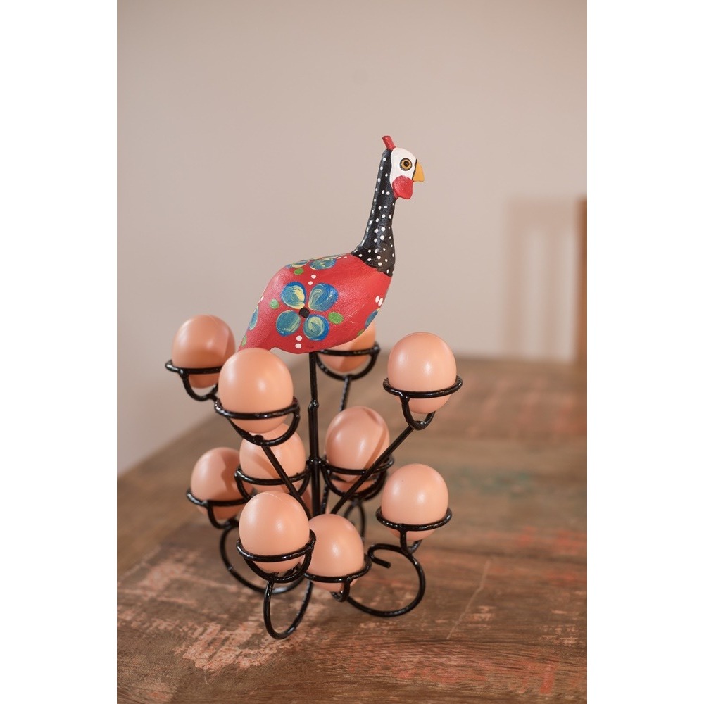 Porta Ovos de Galinha em Ferro Artesanal Decoração Casa Cozinha Organizador de Fabrica