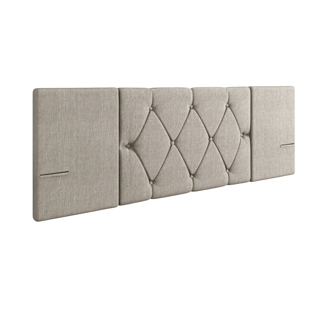 Cabeceira Suspensa Cama Casal Box 1,40 BOLSO PORTA CELULAR Capitone Quarto Oferta Cores