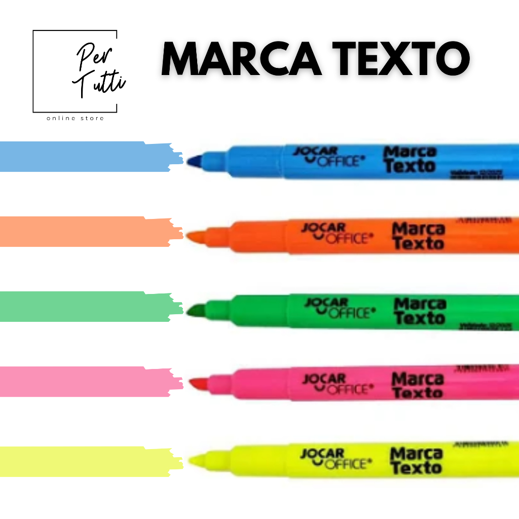 Marca Texto Colorido Caneta Marca Texto Pincel Marca Texto