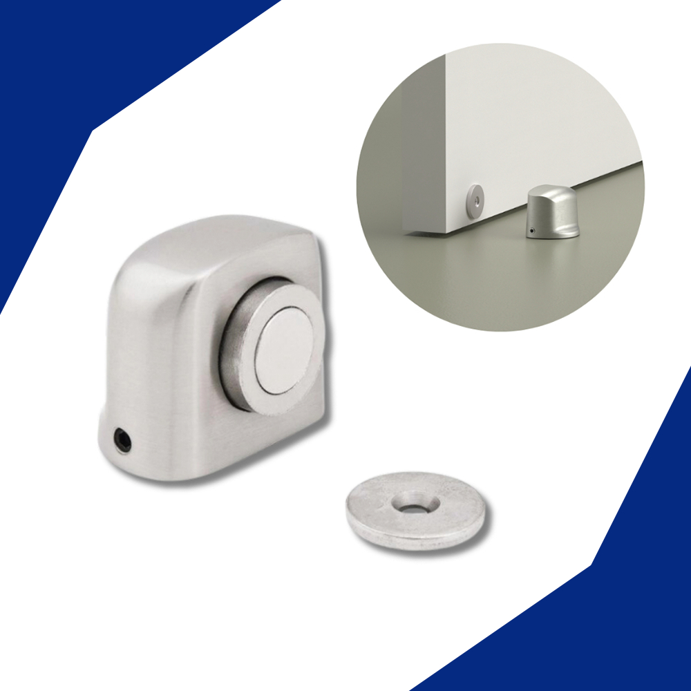 Porta Prendedor Magnético Trava Fixador Amortecedor Polido Slim Batedor Adesivo Batente em Oferta na Shopee