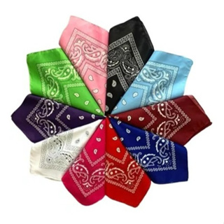 Bandana Estampada Lenço Feminino Masculino Várias Cores em Oferta na Shopee