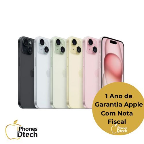 Celular Iphone 15 128GB Original Novo Lacrado com Garantia Apple de 1 ano