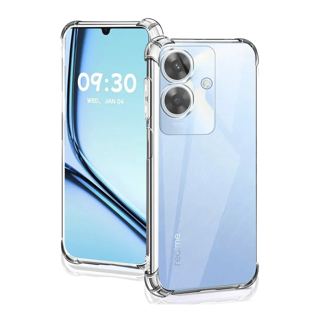 Capa Transparente Realme Note 60 Anti Impacto Capinha De Silicone Com Borda