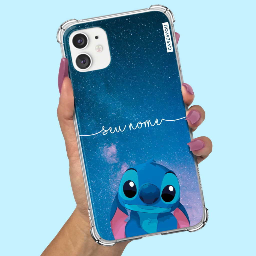 Capa Capinha para Samsung Galaxy A10 A10s A11 A12 A13 A14 A15 A16 Anti-impacto Anti queda Personalizada Stitch 5