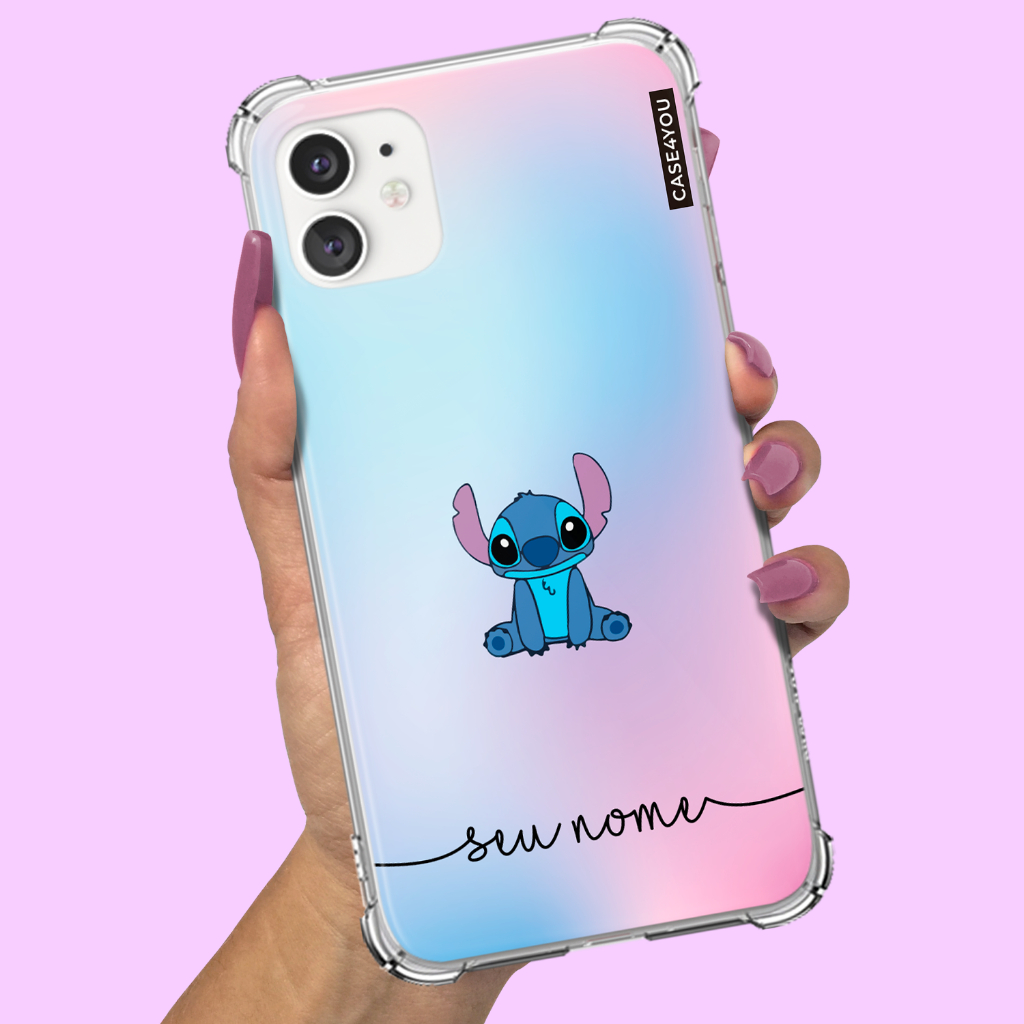 Capa Capinha Para Samsung Galaxy A10 A10s A11 A12 A13 A14 A15 A16 Anti-impacto Anti queda Personalizada Stitch 2
