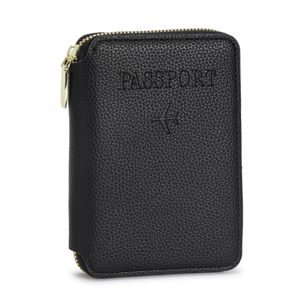 Imagem Porta Passaporte Documentos Carteira Viagem Cartão Premium Com Ziper