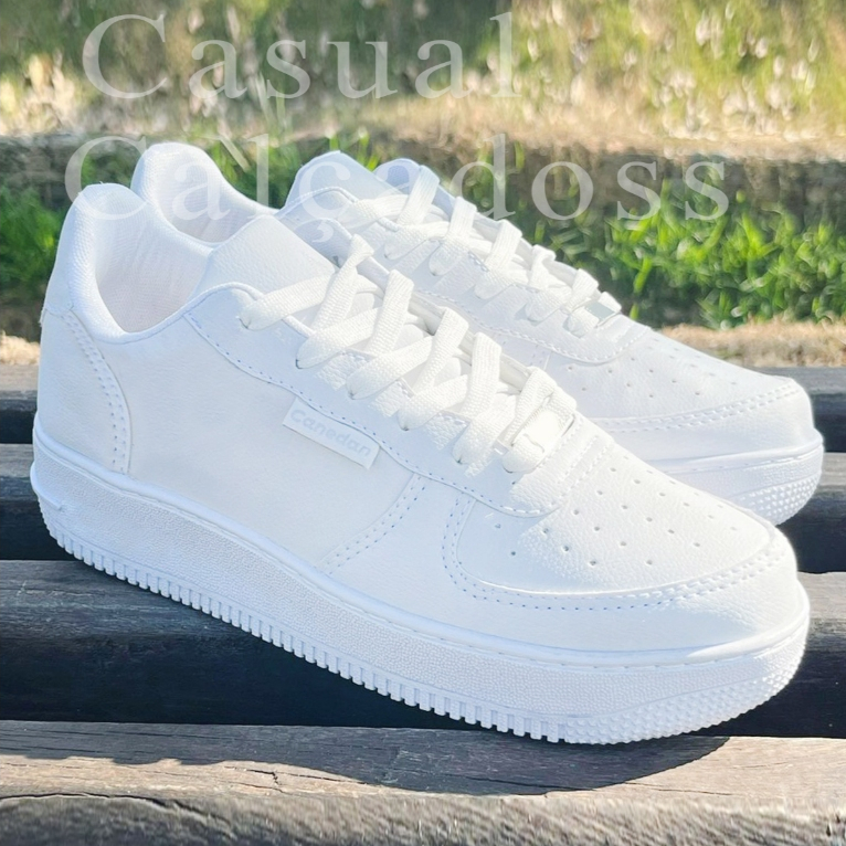 Tenis Feminino Casual Academia Sola reta confortavel envio imediato Estilo