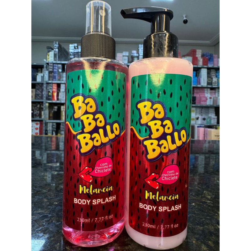 KIT Creme Hidratante+Body Splash 230ml Melancia BababaLoo