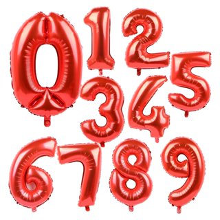 Balao Numerico Vermelho 77cm Decoracao Festa Amor Aniversario Infantil Adulto Mesversario Casal em Oferta na Shopee