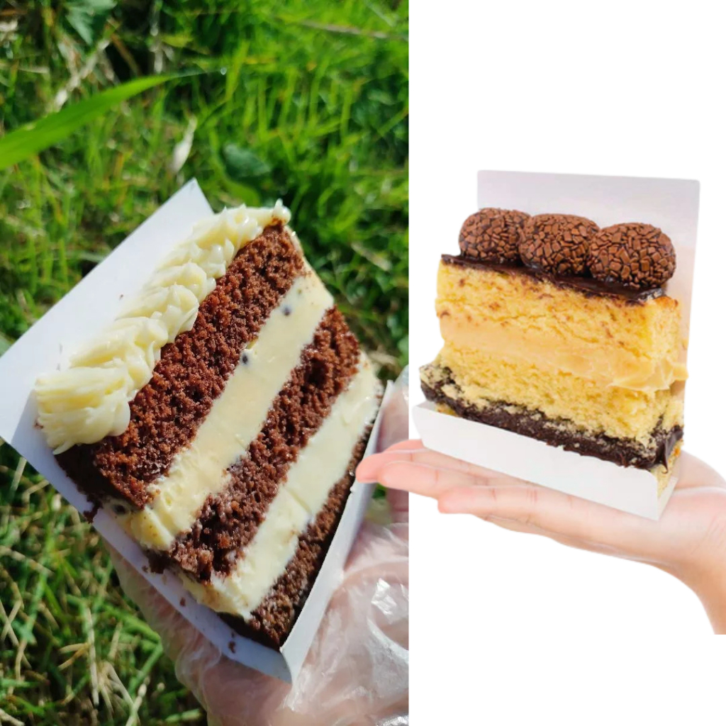 100 unidades - Embalagem para Slice Cake + Celofane , Fatia Bolo/Torta ref10 em Oferta na Shopee