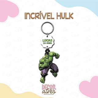 Hulk - Chaveiro Personalizado MDF brilhoso Lembrancinha infantil em Oferta na Shopee