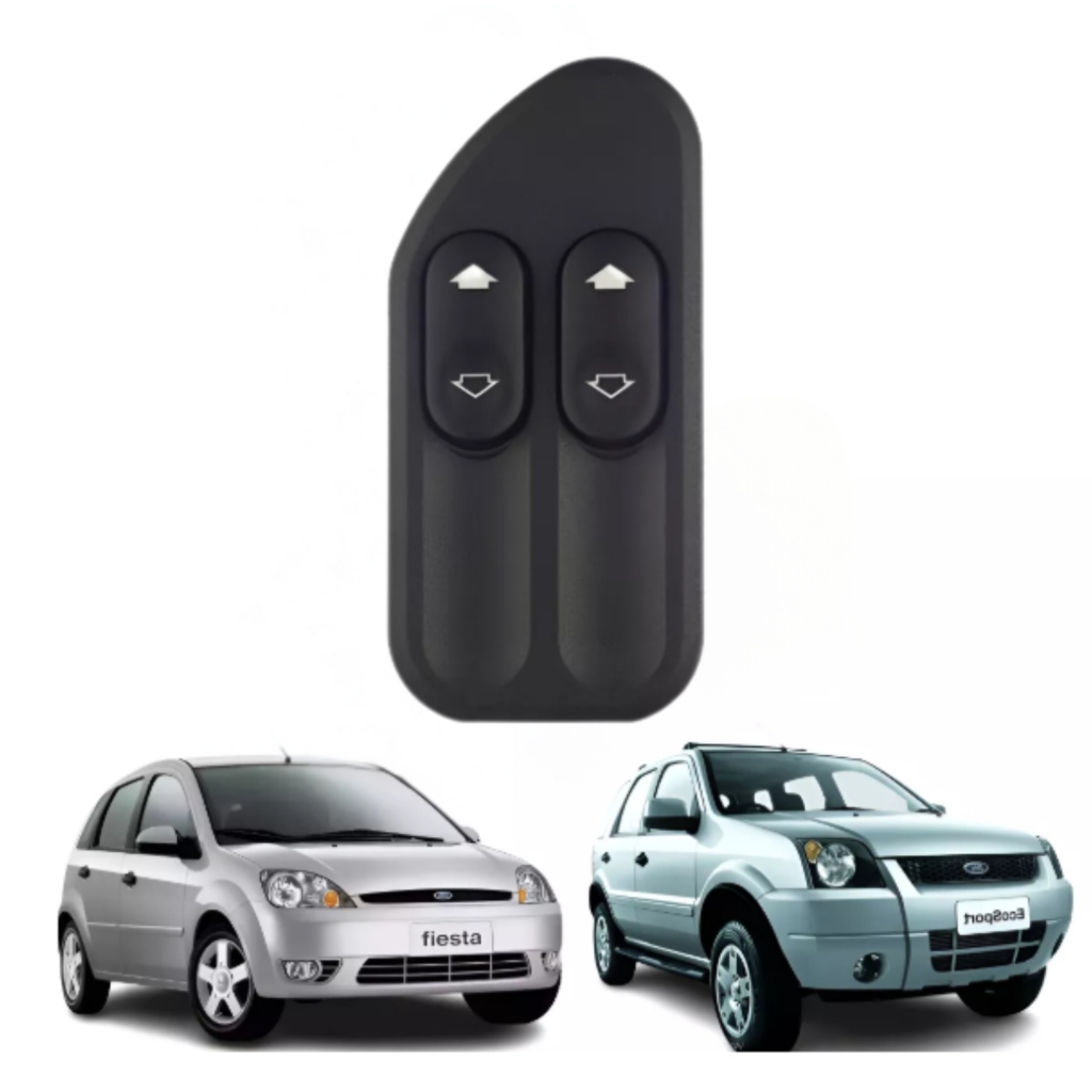 BOTÃO INTERRUPTOR VIDRO ELÉTRICO DUPLO FORD FIESTA AMAZON 2003/2007 em Oferta na Shopee