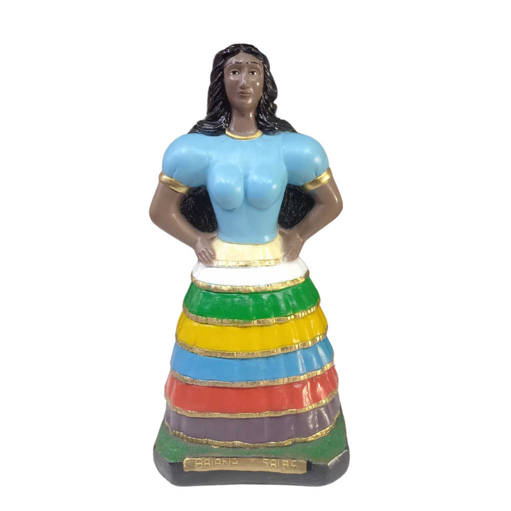 Imagem De Baiana 7 Saia De 33CM- ESCULTURAS DE UMBANDA E CANDOMBLÉ
