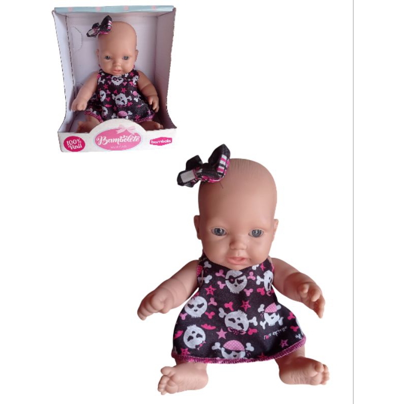 Mini Bebê recém nascido em Vinil com cheirinho de bebê igual de verdade brinquedo infantil menina