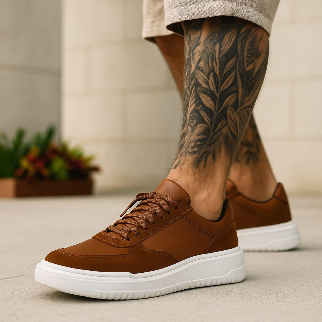 Tênis Casual Sola Alta Plataforma Sneaker Masculino Cano Baixo Premium em Oferta na Shopee