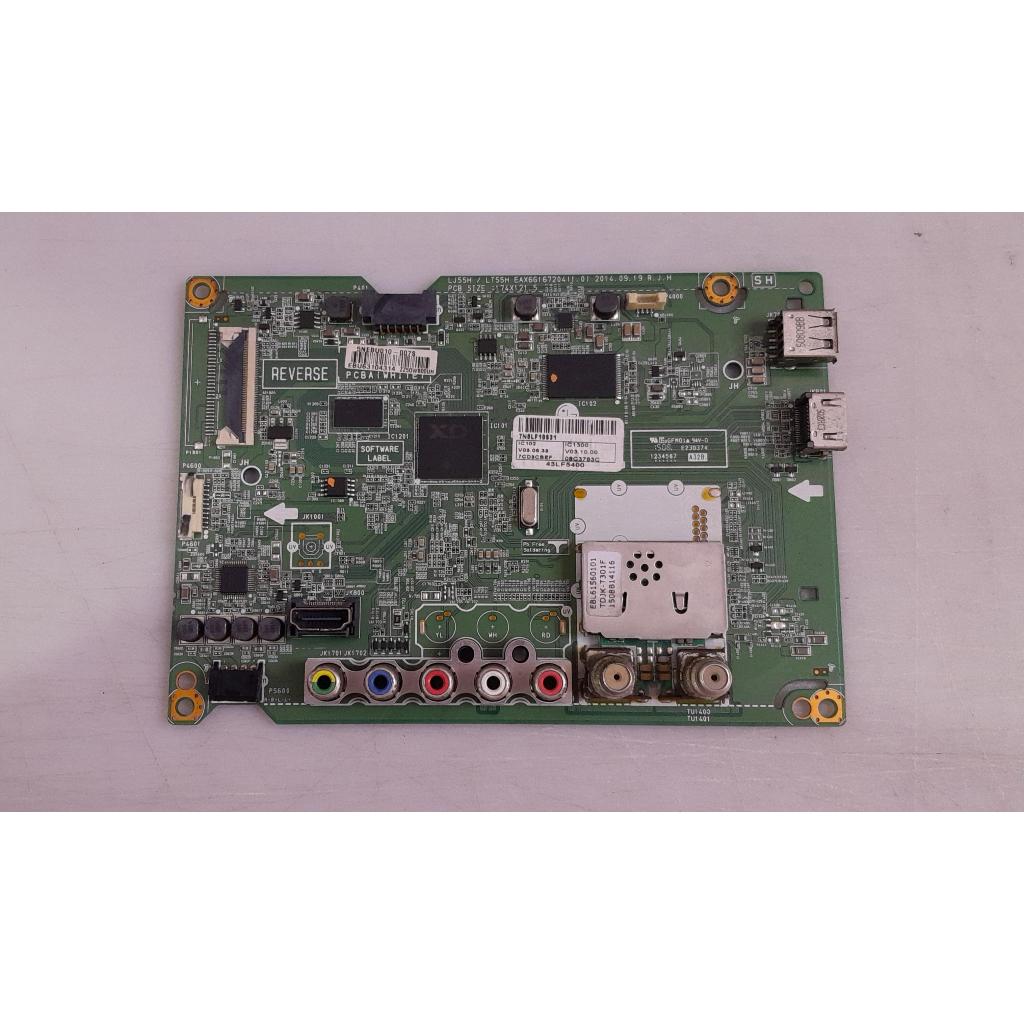 Placa Principal Tv LG 43lf5410 - Cód. Eax66167204(1.0)