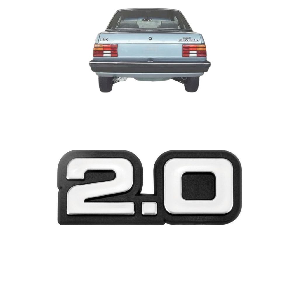 Emblema 2.0 do MONZA – PRATA OU CROMADO