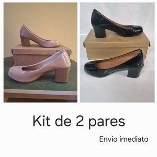 SAPATO SOCIAL SCARPIN KIT COM 2 PARES