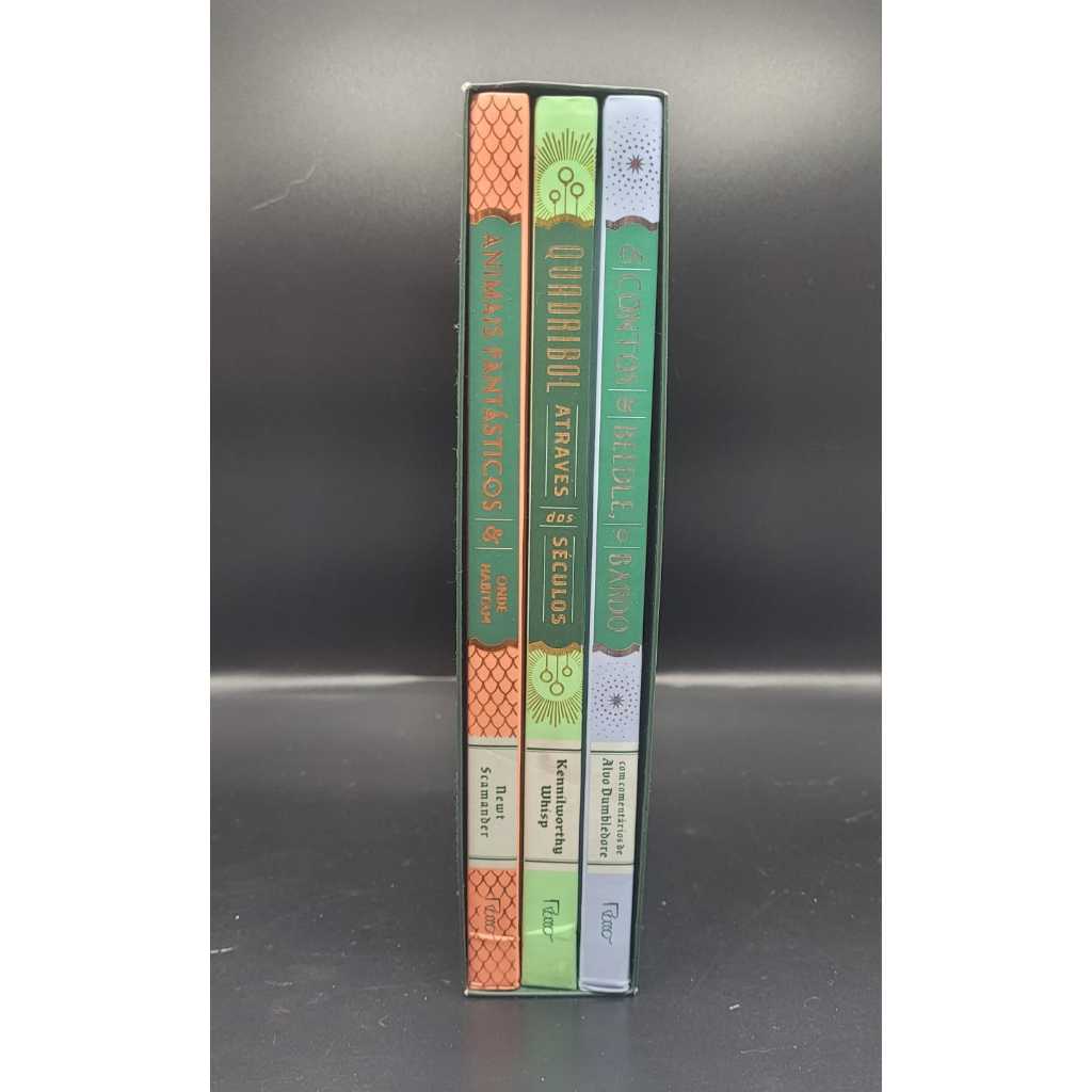 Box Biblioteca Hogwarts - 3 Livros SEMINOVO