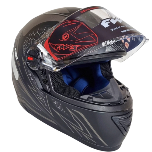 Capacete Fechado Fw3 Gt2 Preto Fosco Mais Narigueira