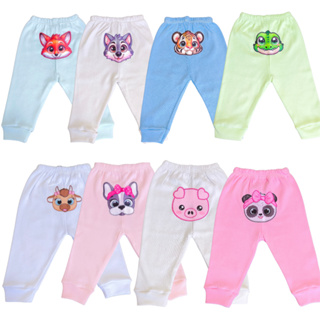 Kit 4 Peças Mijão Calça Estampada Bebê Infantil Menina e Menino 100% Algodão Enxoval Premium em Oferta na Shopee