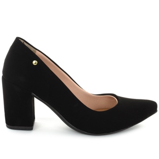 Scarpin Feminino Salto Bloco Quadrado Geométrico Modelo Tradicional Moda Modesta Ref: 94.84 em Oferta na Shopee