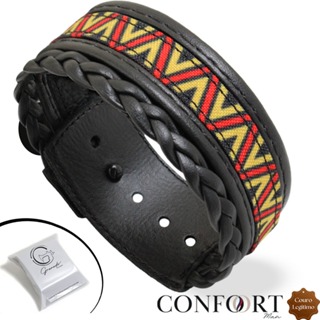Pulseira de Couro Ajustável Indígena Trançada Esporte Fino - Modelos Variados em Oferta na Shopee