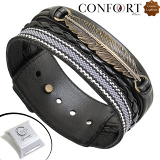 Pulseira de Couro Ajustável Indígena Trançada Esporte Fino - Vários Modelos Estilosos em Oferta na Shopee