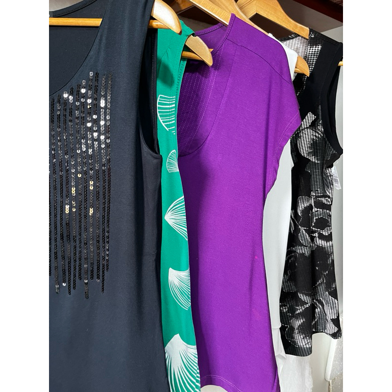 LEIA ANÚNCIO Blusa Regata Estampada Verde Preta Paetê Lantejoula Branca de Amarrar Roxa Uva Plus Size Moda Feminina