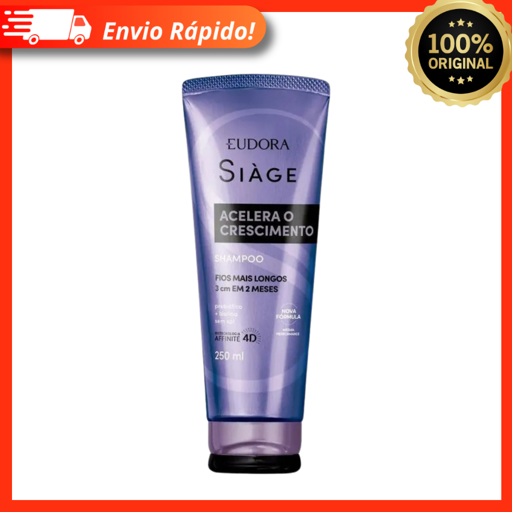 Shampoo Siàge Acelera O Crescimento Reduz Quedas - Eudora 100% Original