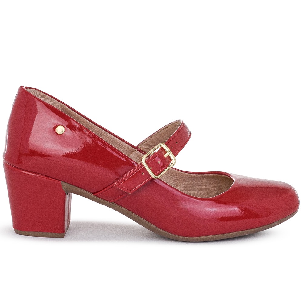 Sapato Boneca Feminino Macerata Peep Toe Moda Evangélica Confortável Scarpin Lolita Ref: 64.84